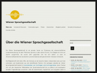 wsg.univie.ac.at Webseite Vorschau