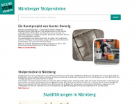stolpersteine-nuernberg.de Webseite Vorschau