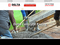 deltaconcrete.org Webseite Vorschau