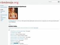 ramanuja.org Webseite Vorschau