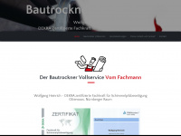 bautrockner-heinrich.de Webseite Vorschau