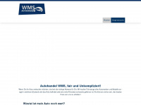 wms-autohandel.de Webseite Vorschau