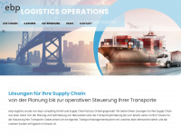 ebp-logistics.com Webseite Vorschau