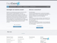 mediclaim.be Webseite Vorschau