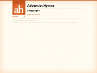 adventisthymns.com Webseite Vorschau