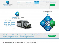 cornerstonebusleasing.com Webseite Vorschau