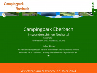 campingpark-eberbach.de Webseite Vorschau