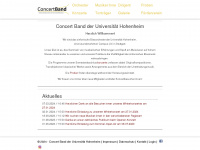 concertband.de Webseite Vorschau