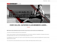 maxworkoutclub.com Webseite Vorschau