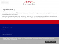 fredy-doll-gmbh.de Webseite Vorschau