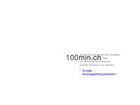 100min.ch Webseite Vorschau