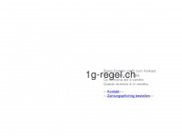 1g-regel.ch Webseite Vorschau