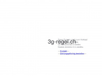 3g-regel.ch Webseite Vorschau