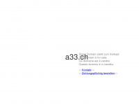 a33.ch Webseite Vorschau