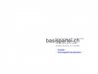 basispartei.ch Webseite Vorschau