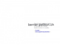 berner-petition.ch Webseite Vorschau