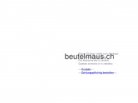 beutelmaus.ch Webseite Vorschau
