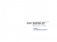 bier-partei.ch Webseite Vorschau