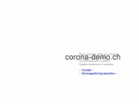 corona-demo.ch Webseite Vorschau