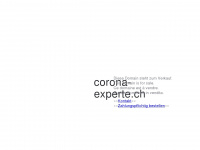 corona-experte.ch Webseite Vorschau