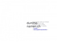 dumme-namen.ch Webseite Vorschau