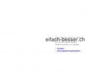 eifach-besser.ch Webseite Vorschau