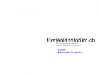 fürstenlandforum.ch Webseite Vorschau