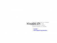 kloppo.ch Webseite Vorschau