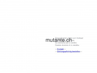 mutante.ch Webseite Vorschau