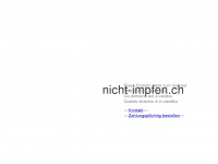 nicht-impfen.ch Webseite Vorschau