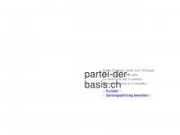 partei-der-basis.ch Webseite Vorschau