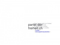 partei-der-freiheit.ch Webseite Vorschau