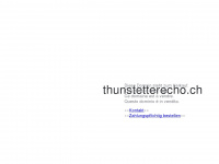 thunstetterecho.ch Webseite Vorschau