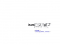 trans-normal.ch Webseite Vorschau