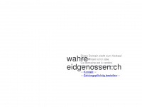 wahre-eidgenossen.ch Webseite Vorschau