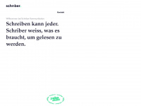 schriber-kommunikation.ch Webseite Vorschau