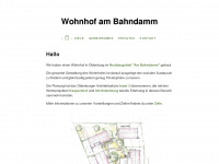 wohnhof-am-bahndamm.de Webseite Vorschau