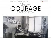 courageproduktion.de Webseite Vorschau