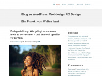 waltersblog.ch Webseite Vorschau