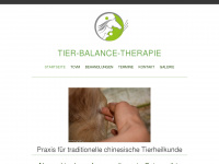 tier-balance-therapie.de Webseite Vorschau