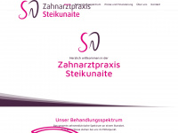zahnarztpraxis-steikunaite.ch Webseite Vorschau