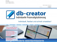 db-creator.de Webseite Vorschau