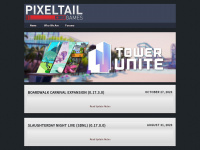 pixeltailgames.com Webseite Vorschau