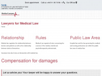 medical-lawyers.de Webseite Vorschau