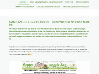 happy-veggie-box.de Webseite Vorschau