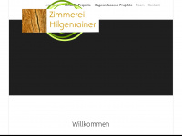 zimmerei-hilgenrainer.de Webseite Vorschau