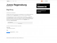 jusosregensburg.wordpress.com Webseite Vorschau