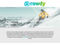rowdy.rent Webseite Vorschau