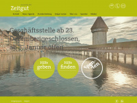 zeitgut-luzern.ch Webseite Vorschau