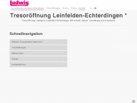 tresoroeffnungen-leinfelden-echterdingen.de Webseite Vorschau